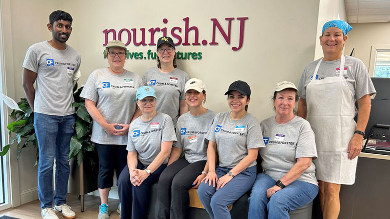 C&F volunteers working at nourish.NJ